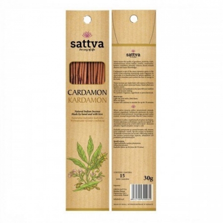 SATTVA AYURVEDA Kadzidełka INCENSE Kardamon 30g